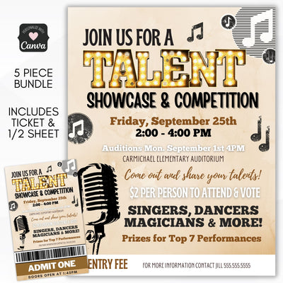 talent show flyer