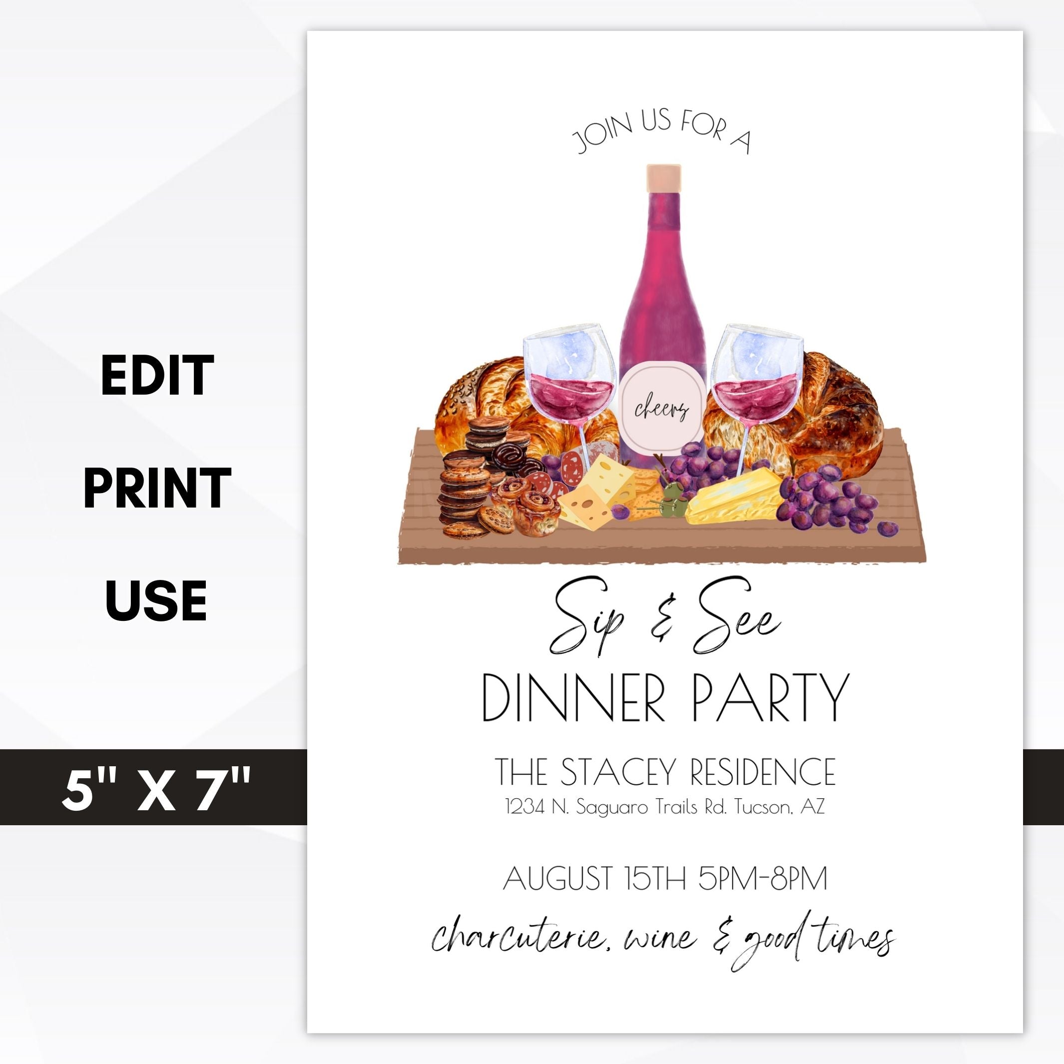 dinner party invitation