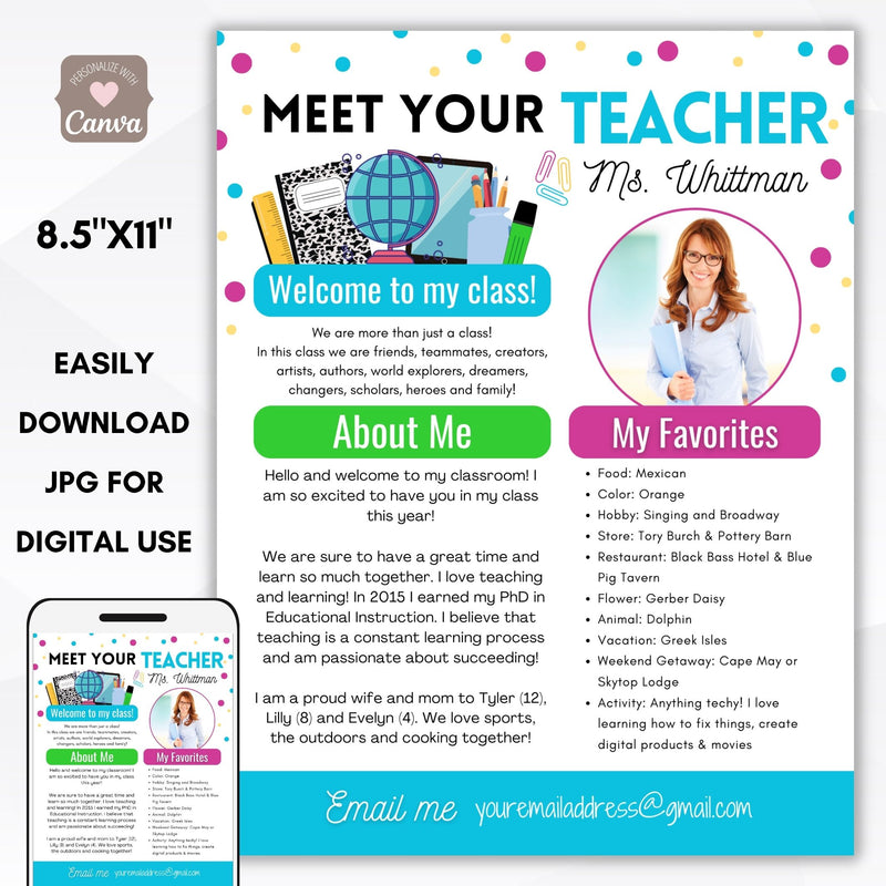 meet the teacher flyer