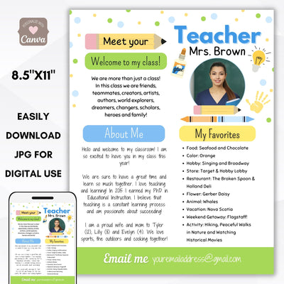 meet the teacher flyer