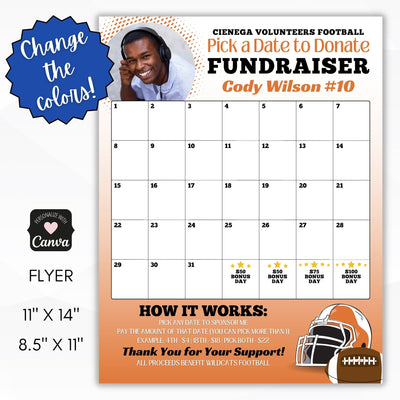 calendar fundraiser pick a date