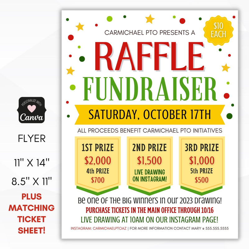 Raffle Poster Template Raffle Poster Template