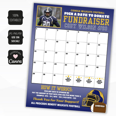 pick a date to donate calendar