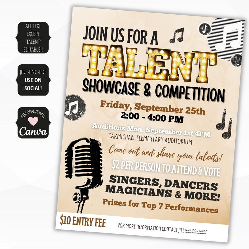 talent show flyer