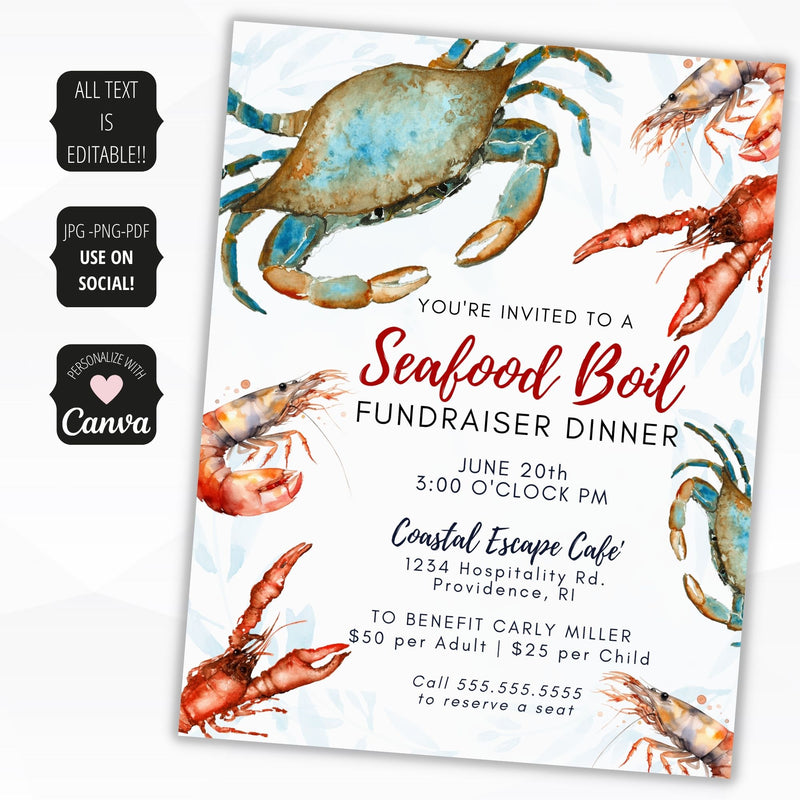 seafood dinner fundraiser