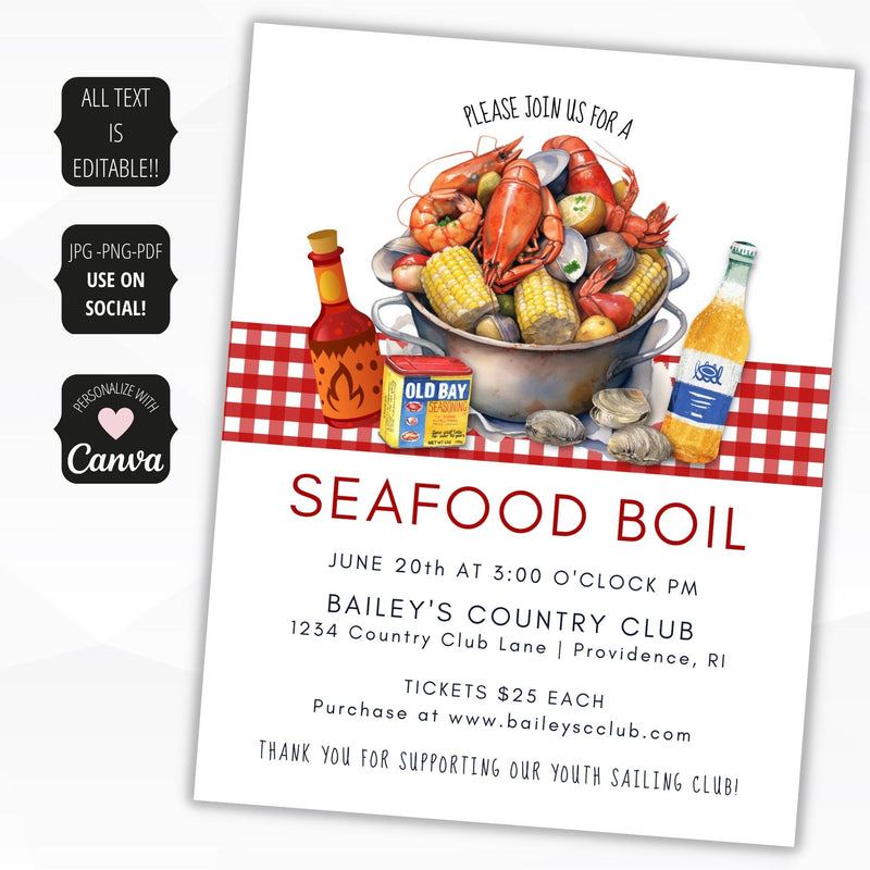 seafood boil invitation