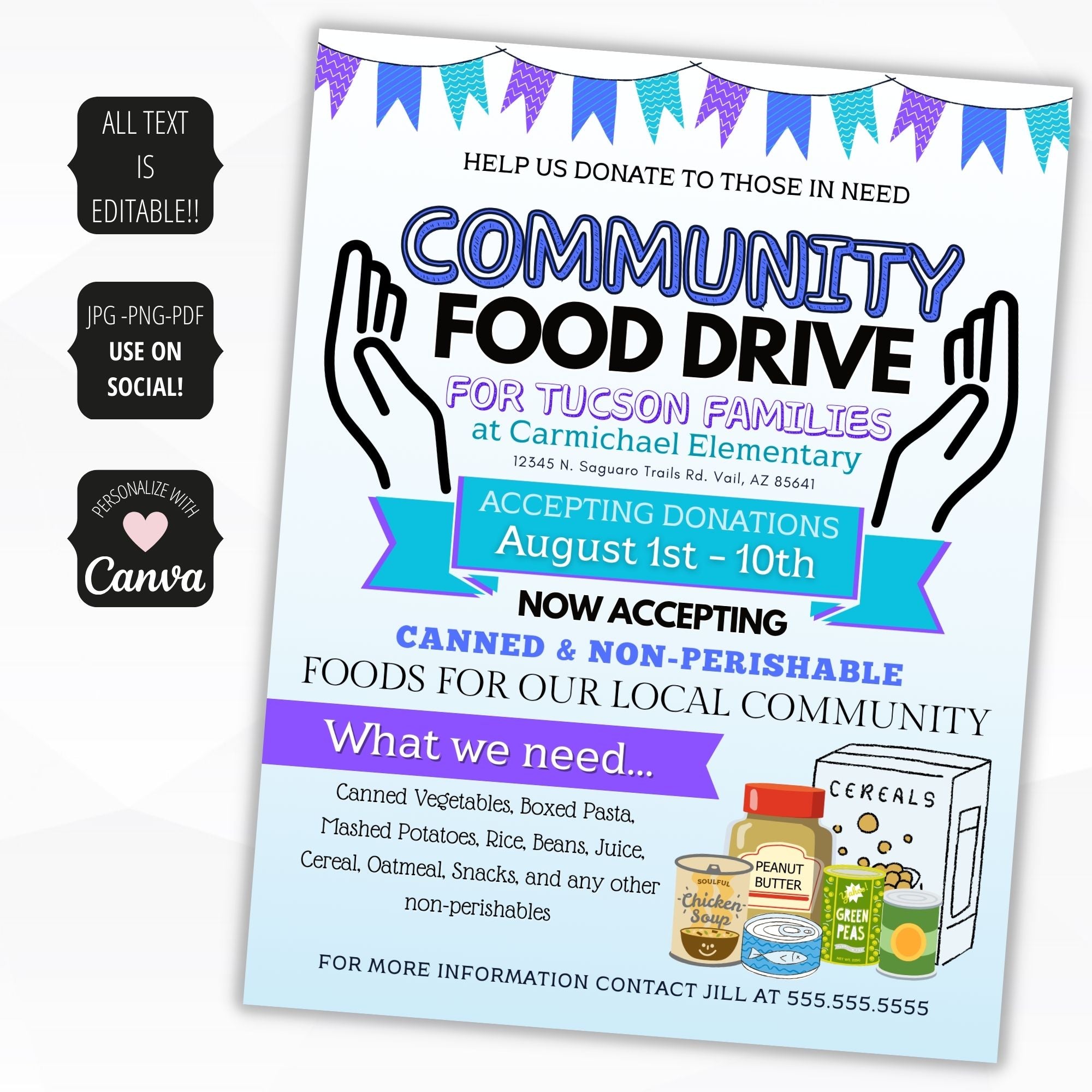 canned food drive ideas