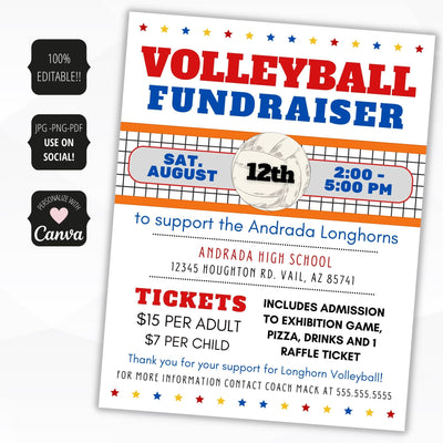 volleyball tournament flyers