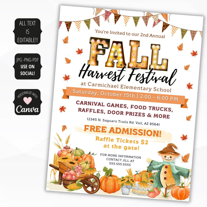 fall havest festival poster