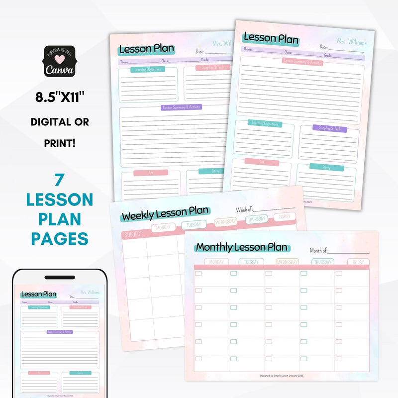 printable lesson plan templates