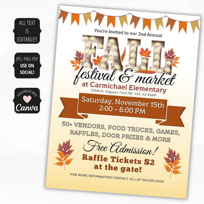 fall festival poster