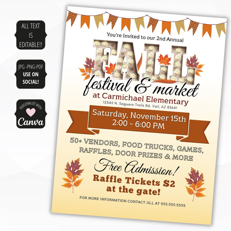 fall festival poster