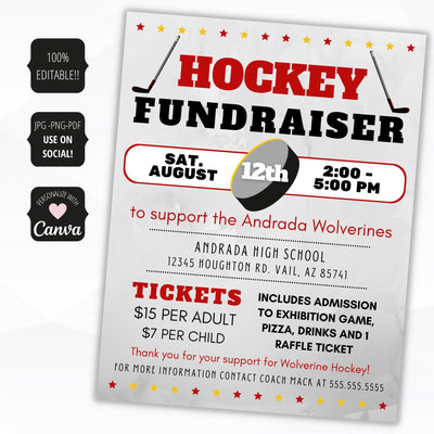 hockey fundraiser ideas