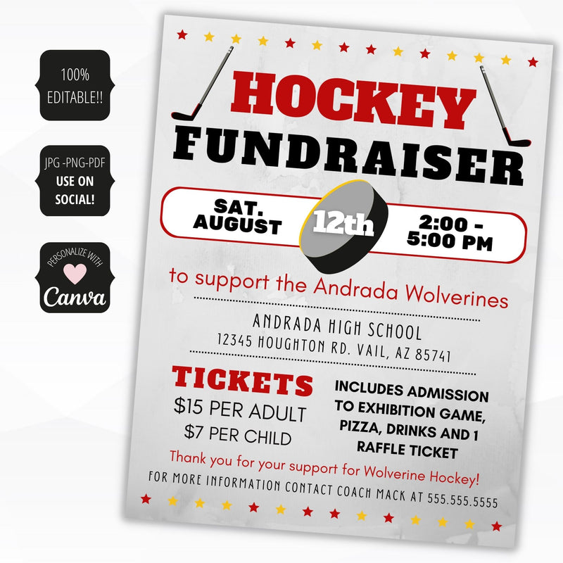 hockey fundraiser ideas