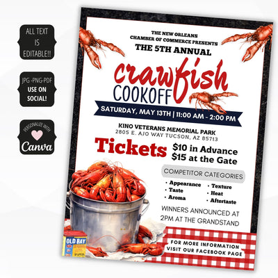 crawfish boil poster