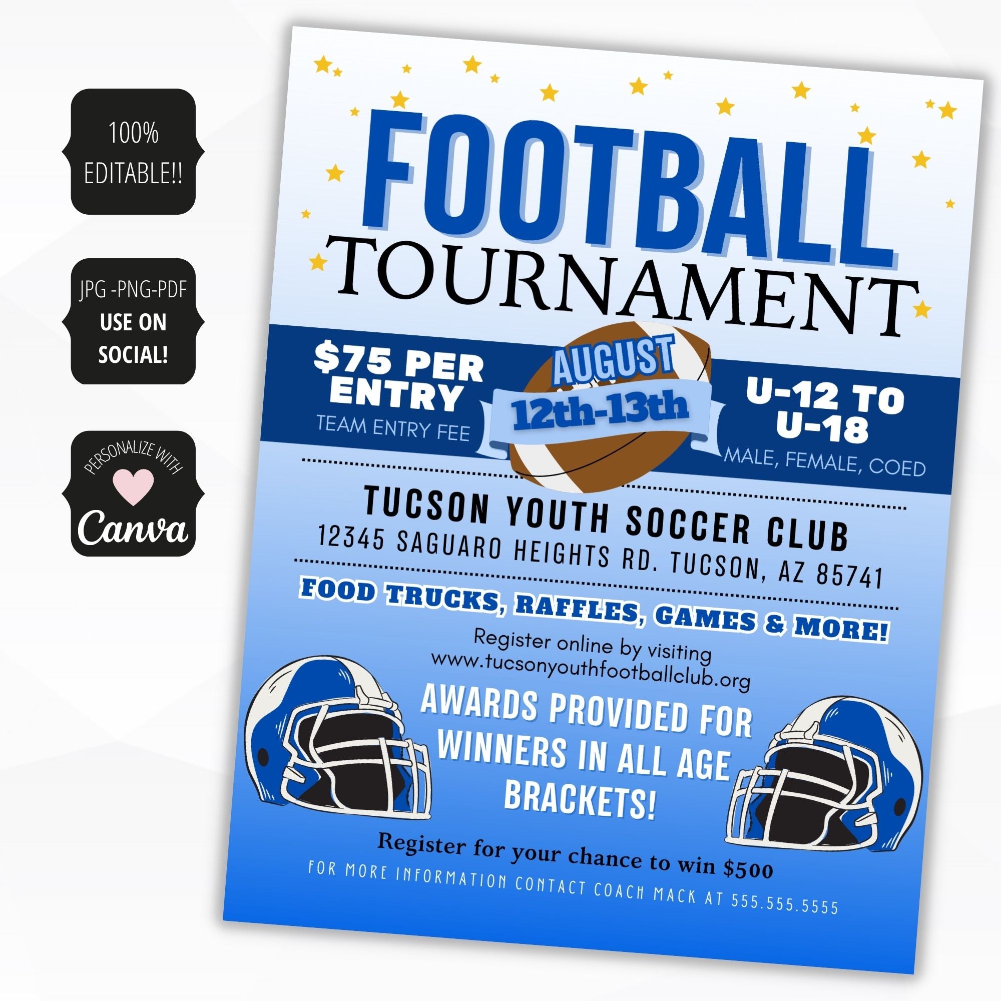 Football Tournament Flyer Template