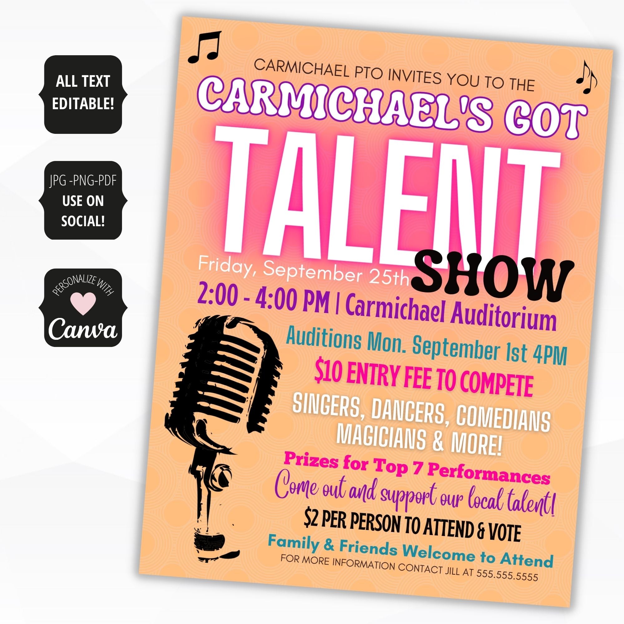talent show flyer