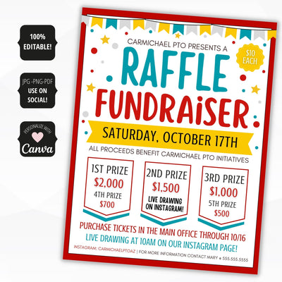 50 50 raffle fundraiser
