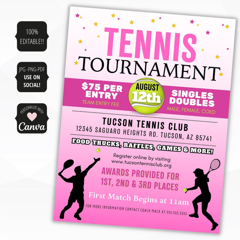 tennis flyer