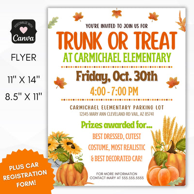 trunk or treat flyers