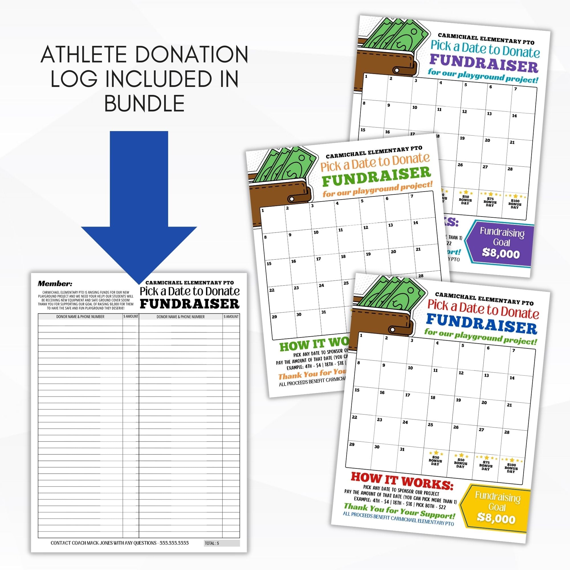 pick a date to donate calendar