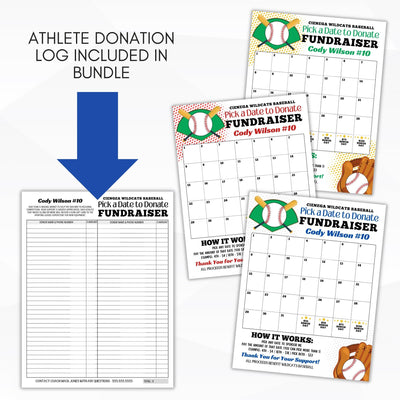 baseball fundraiser calendar