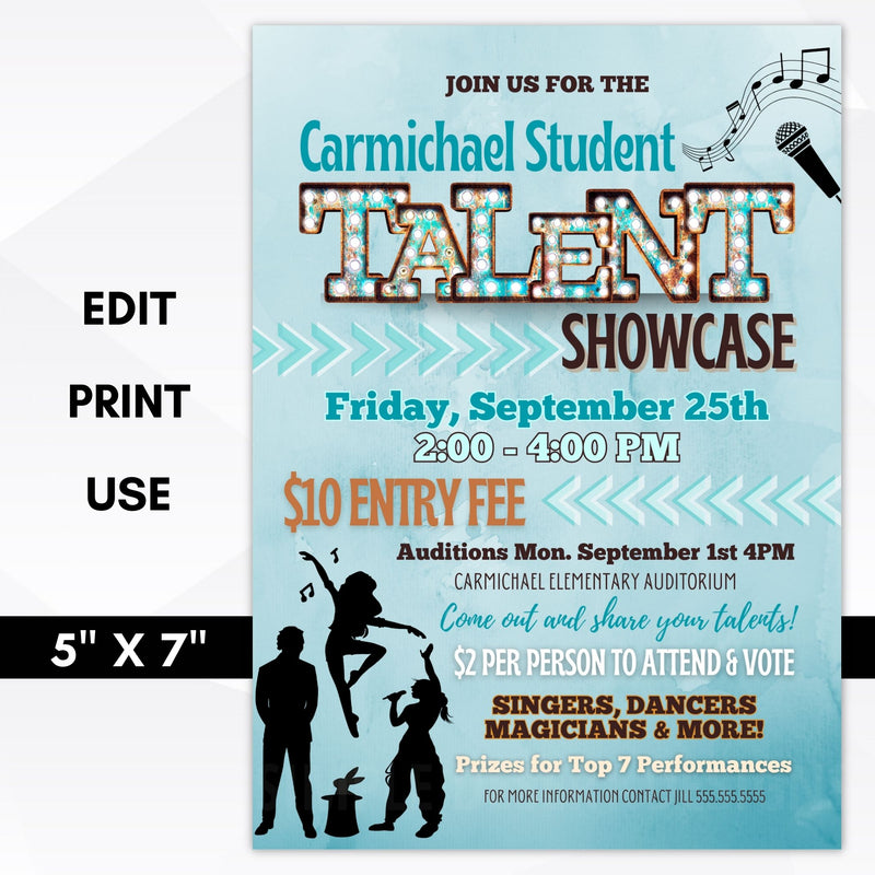 talent show invitation