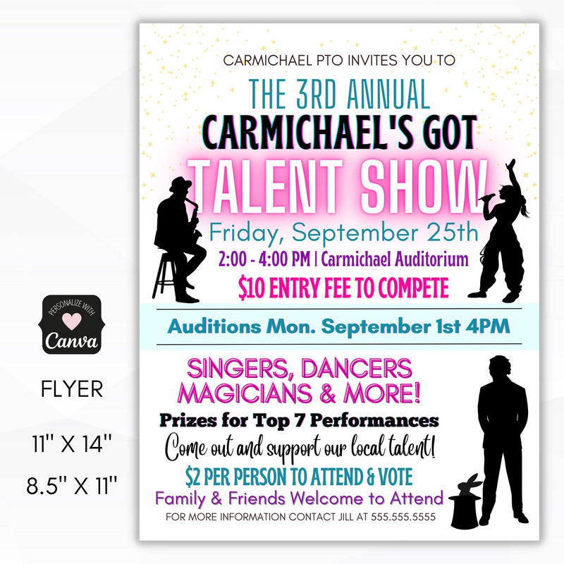talent show flyer