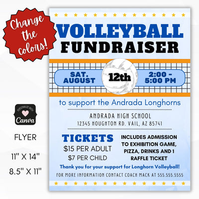 volleyball tournament flyers