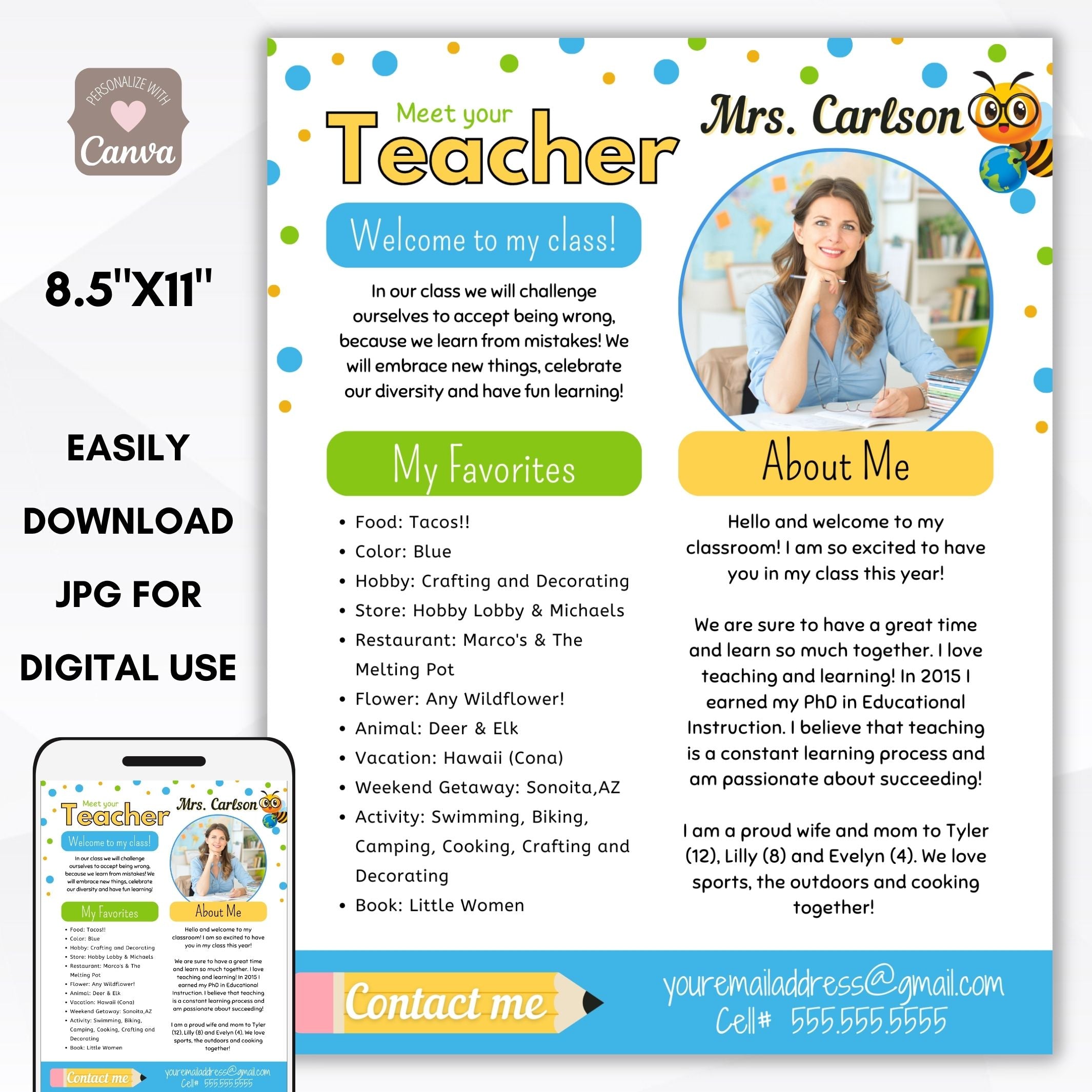 meet the teacher flyer