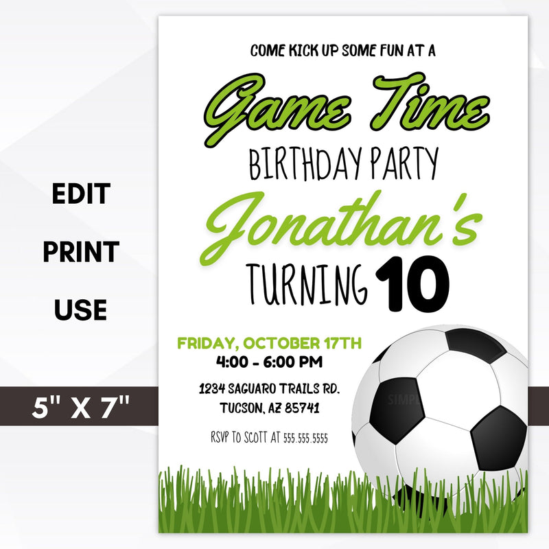 soccer birthday party ideas