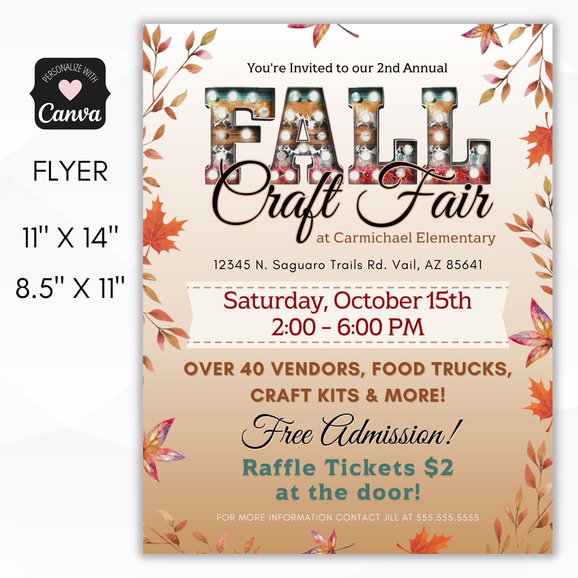 Fall Craft Fair Flyer – Simple Desert Designs