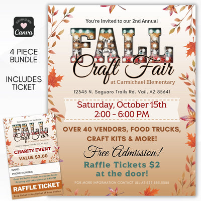 fall craft fair poster