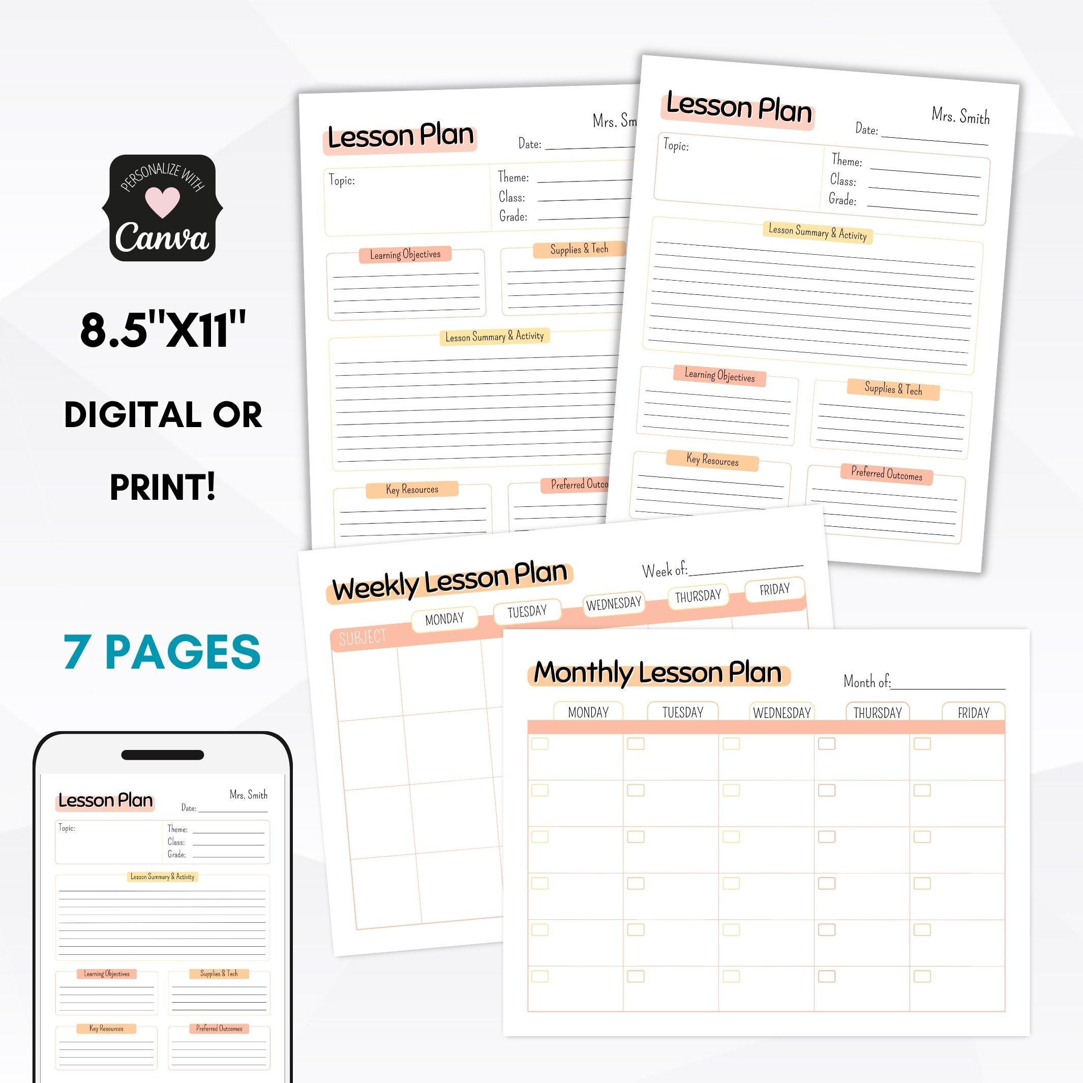 lesson plan templates