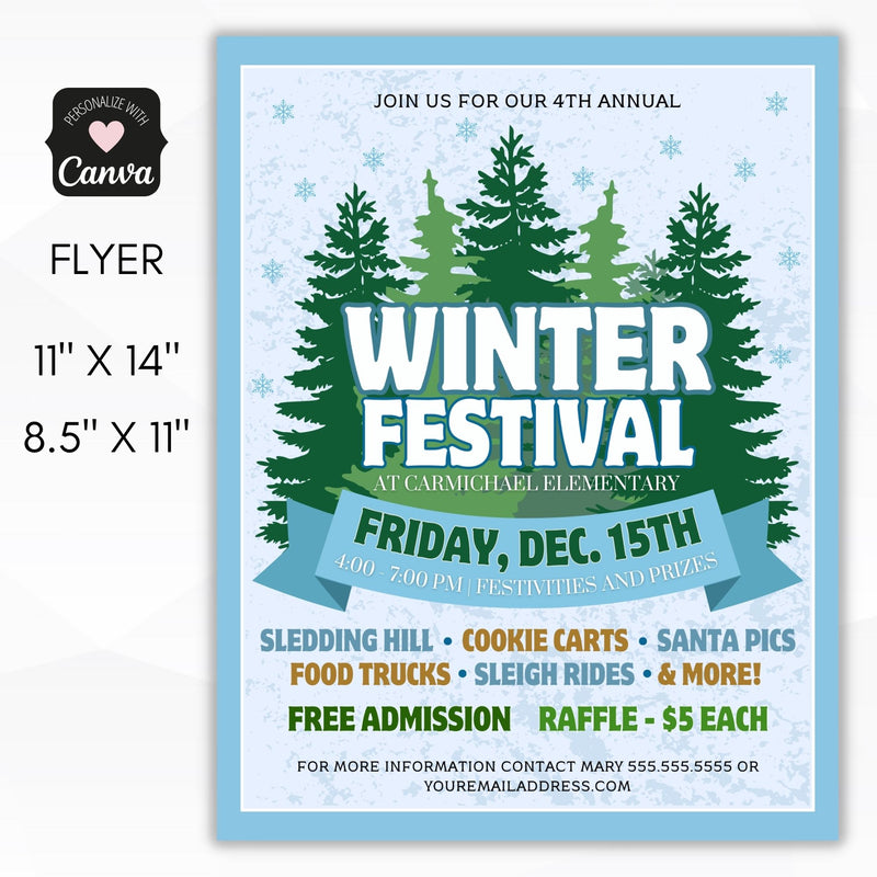 winter festival flyer