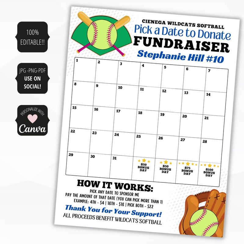 softball fundraiser ideas