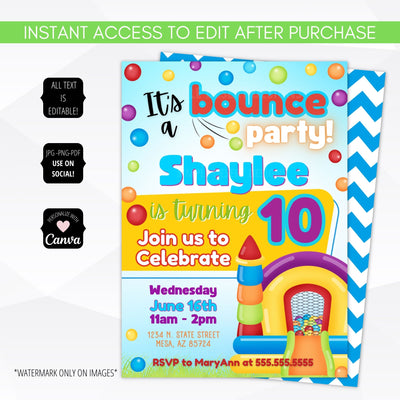 bounce house birthday party