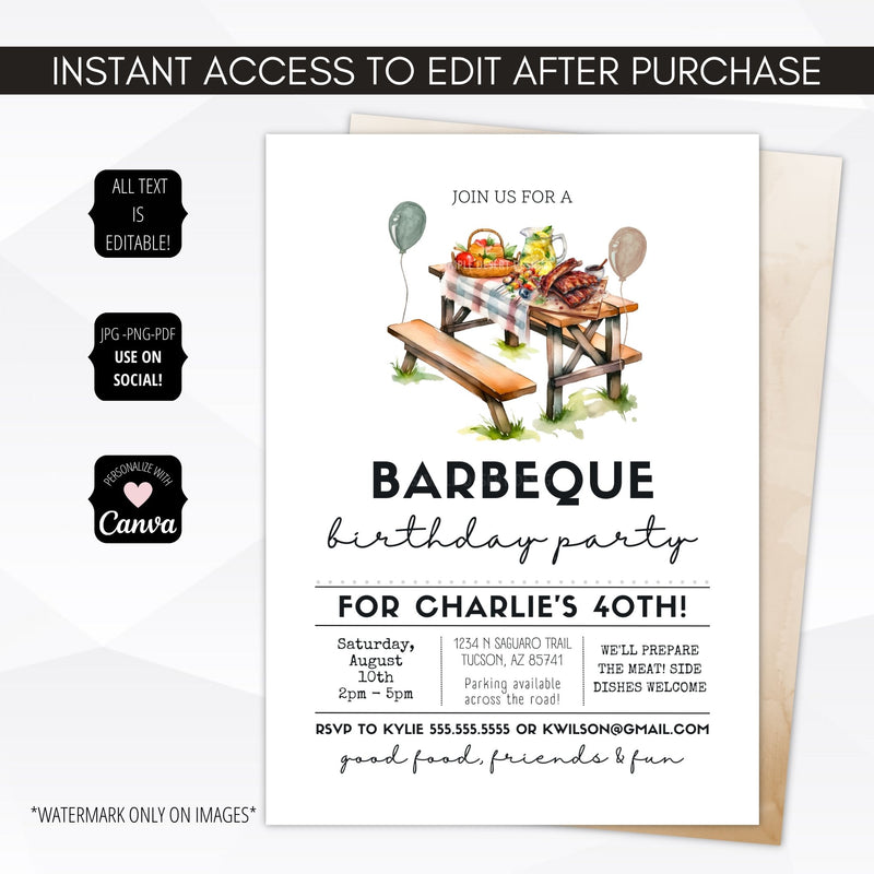 barbeque party invitation
