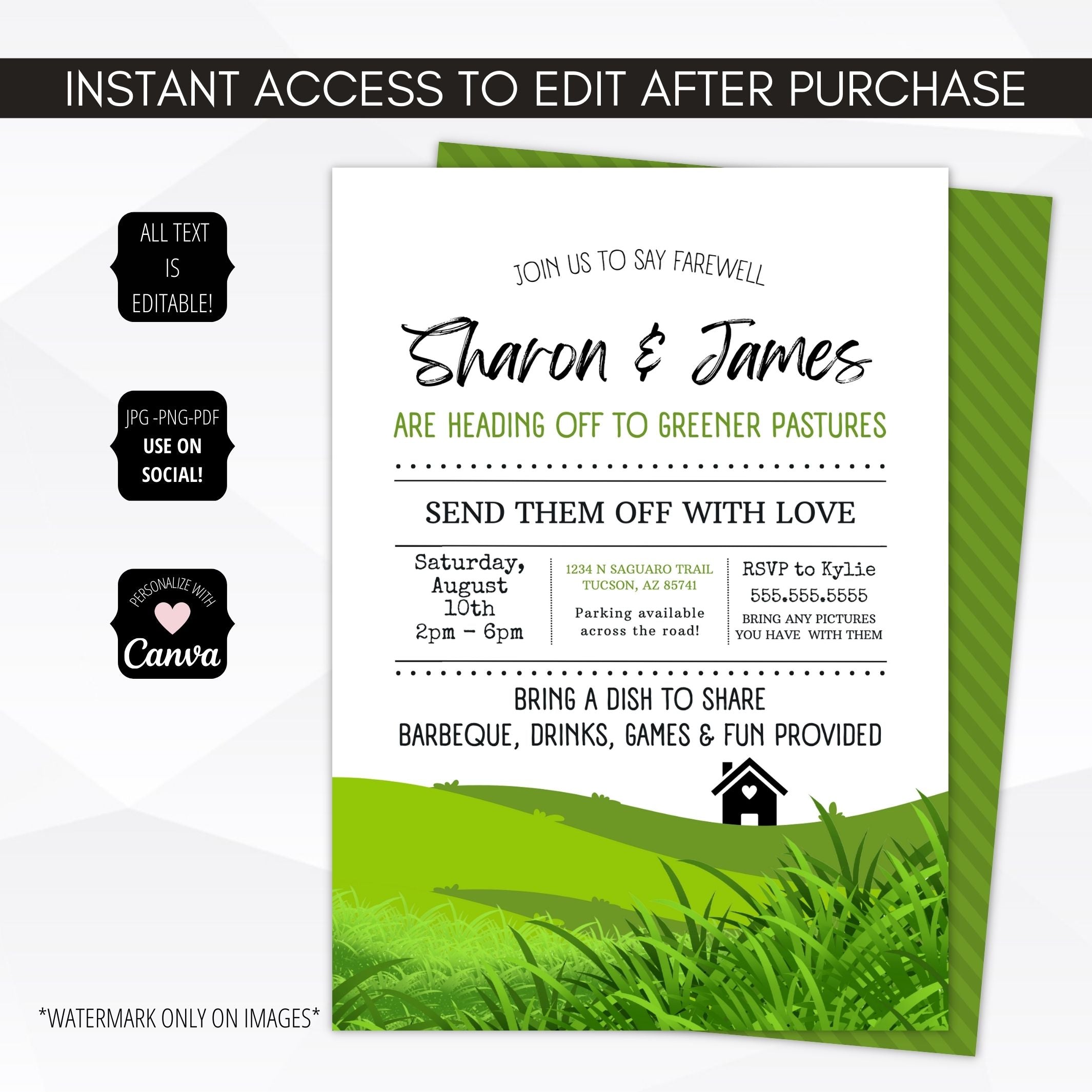 send off party invitation