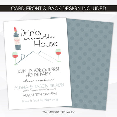drinks on the house invitation