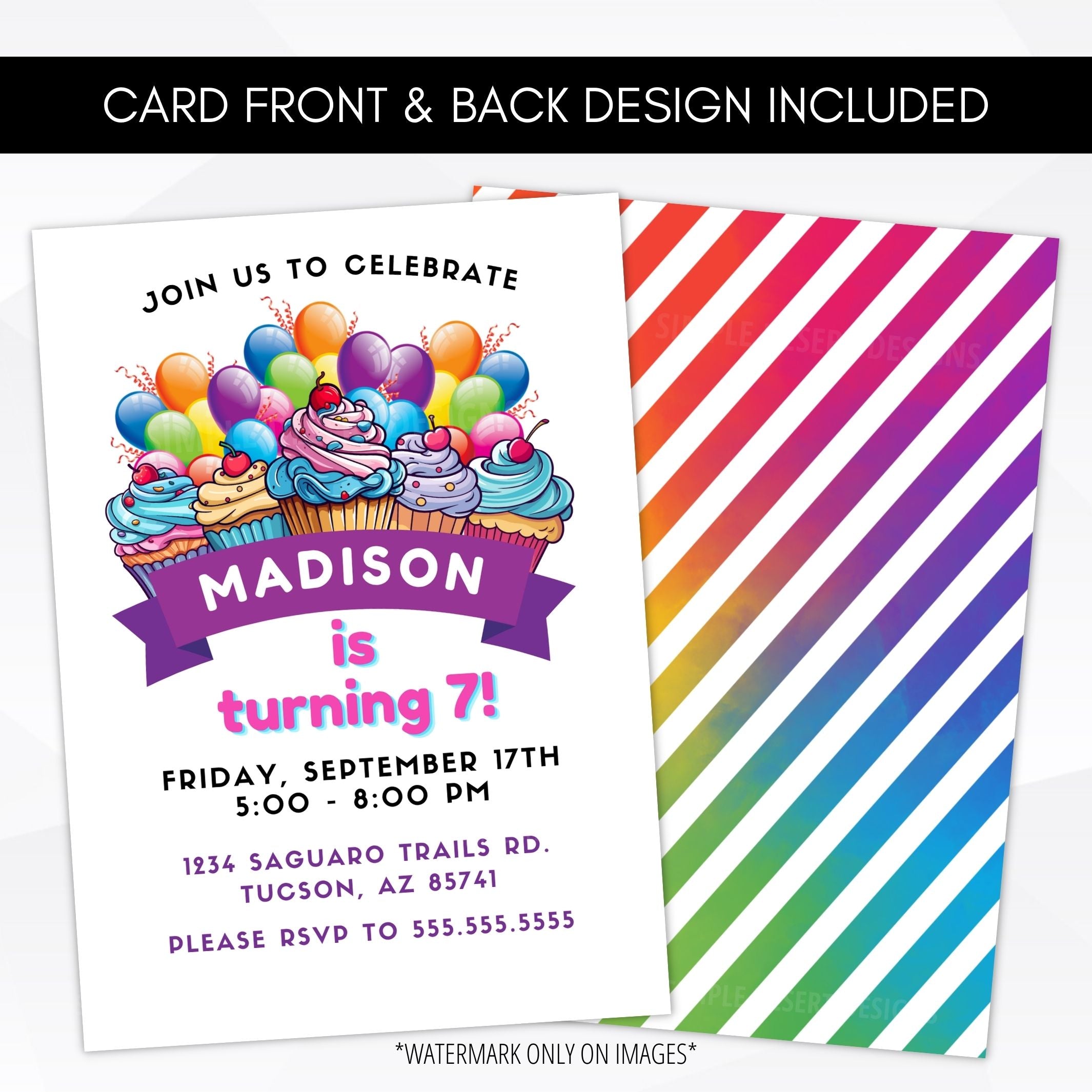 balloon party invitations