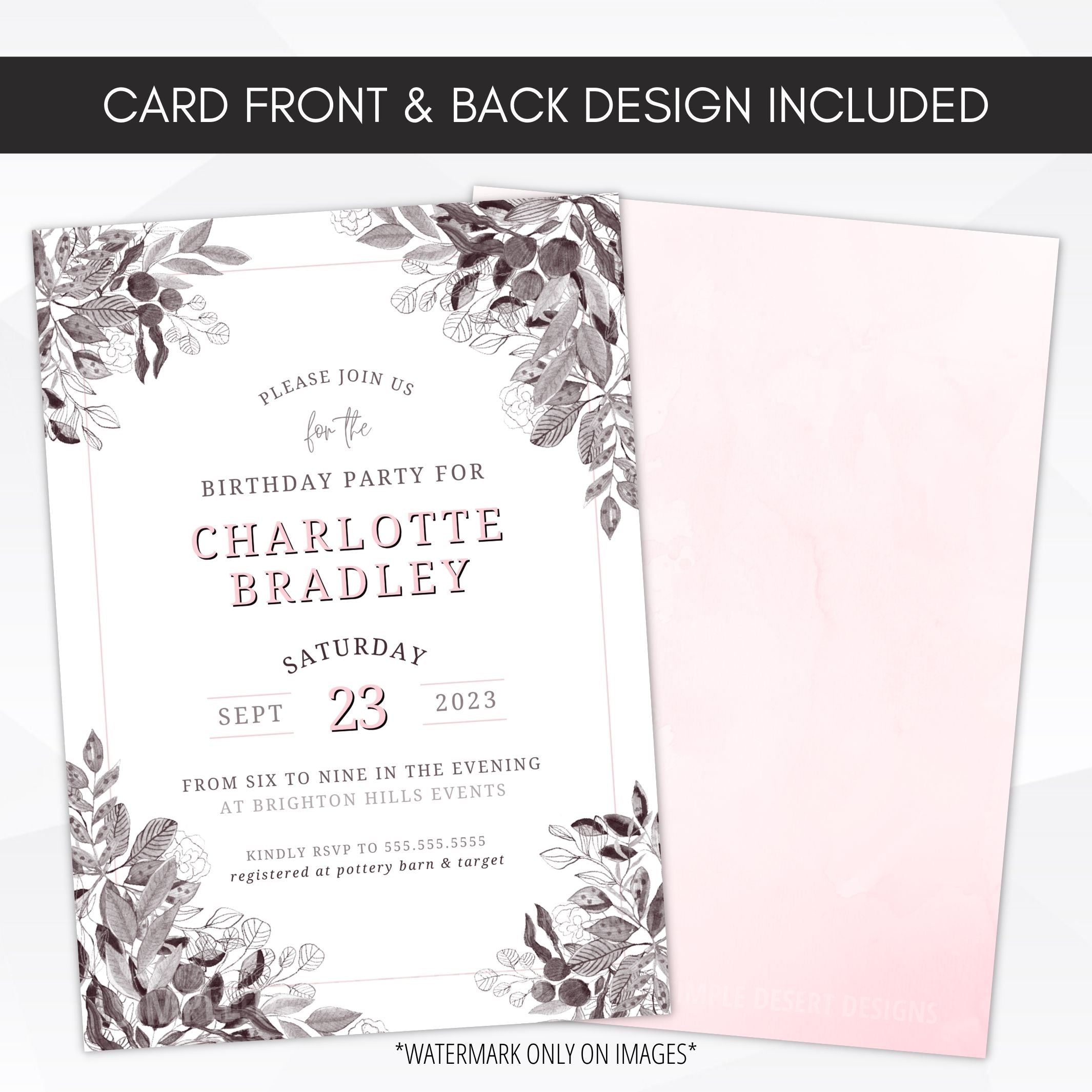 hand drawn party invitations