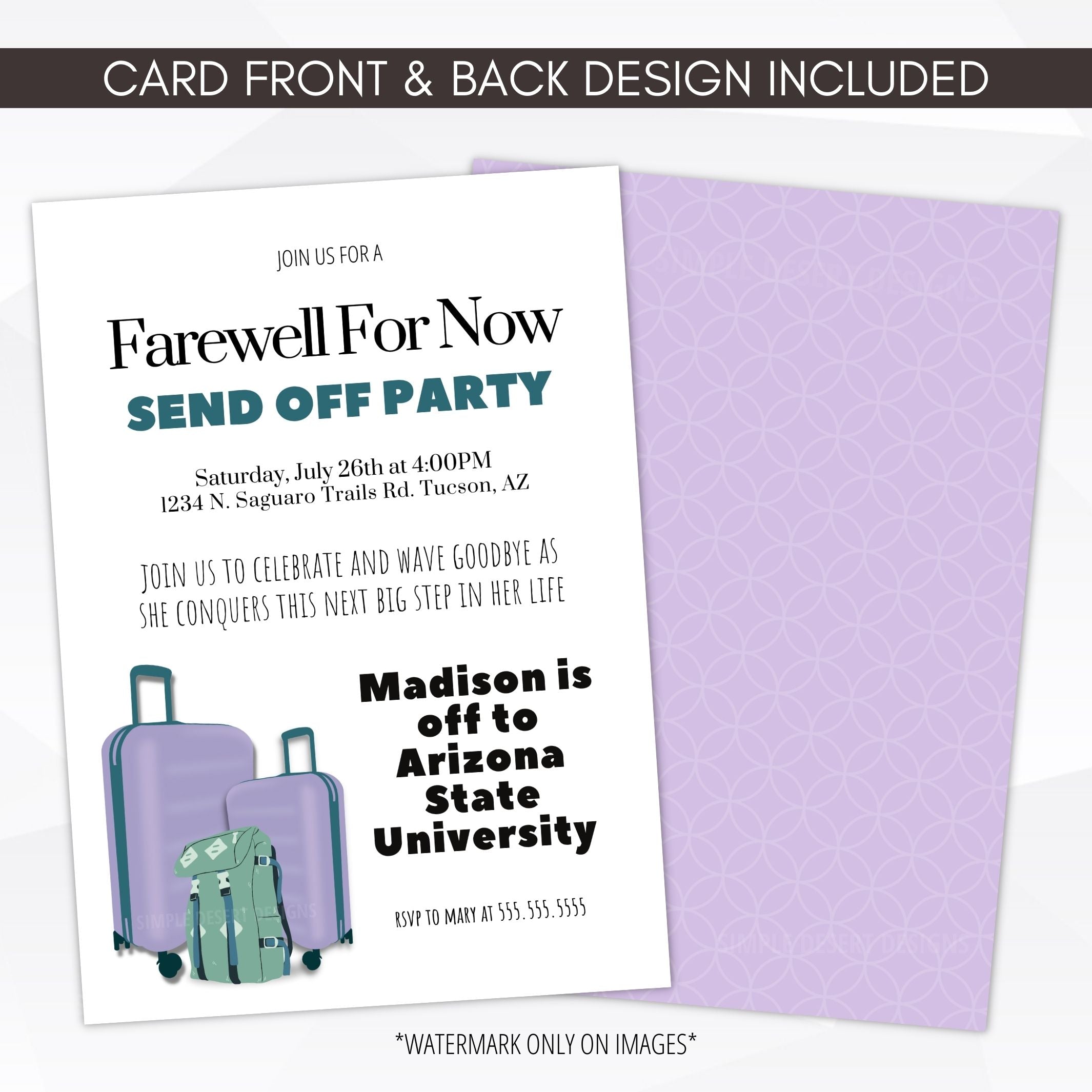 farewell party invite email