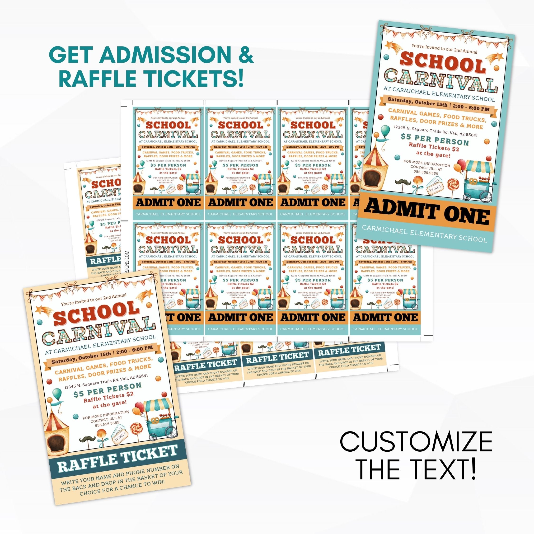 carnival raffle tickets