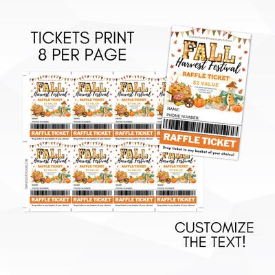 fall raffle tickets