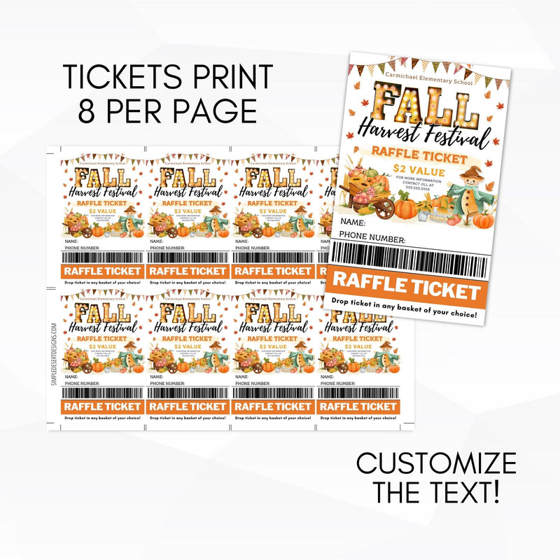 fall raffle tickets