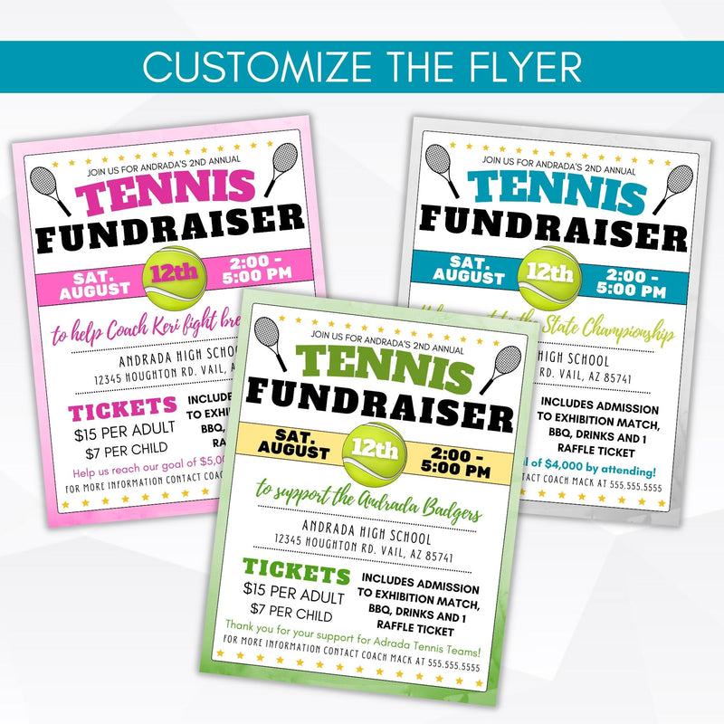 tennis flyers