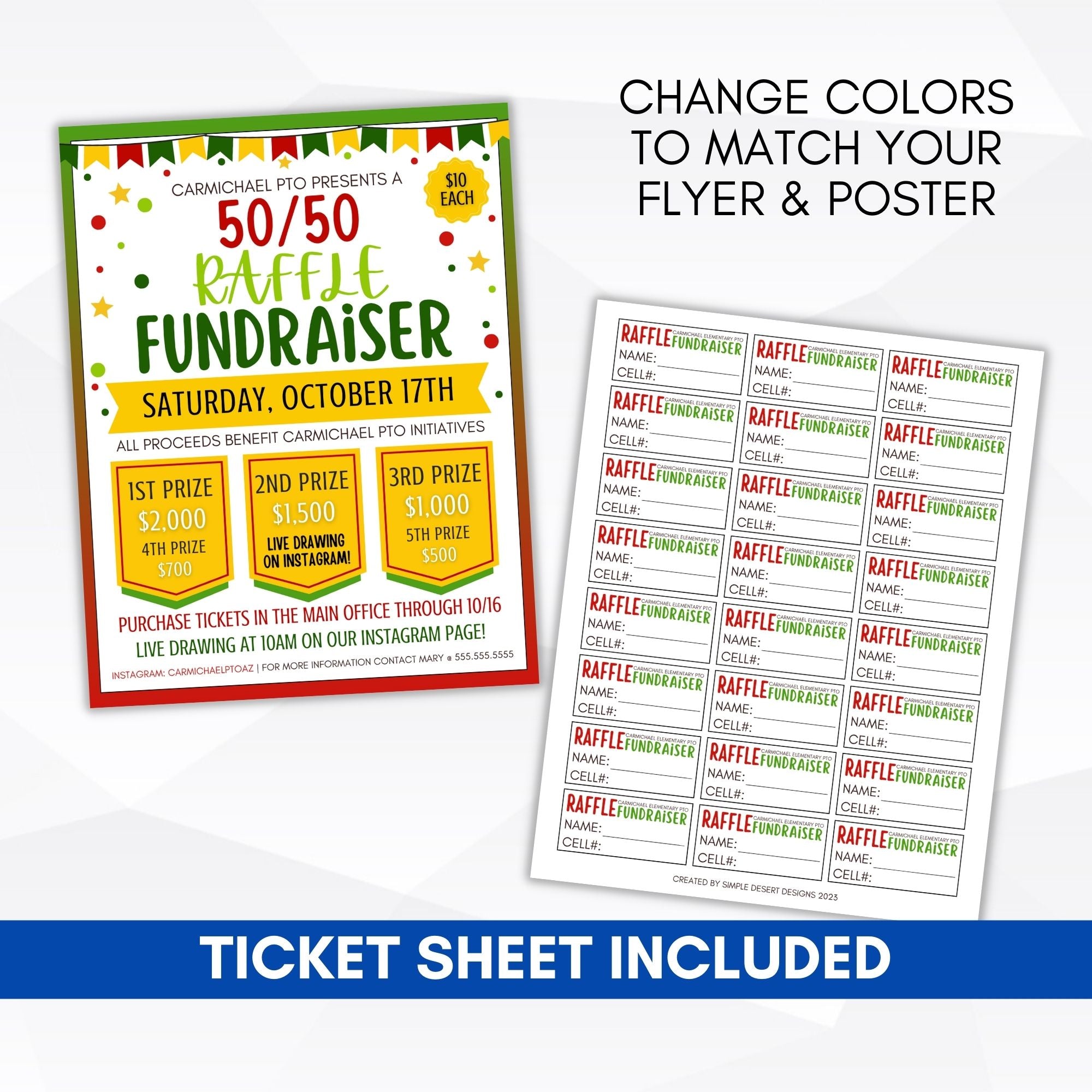 fundraiser raffle tickets