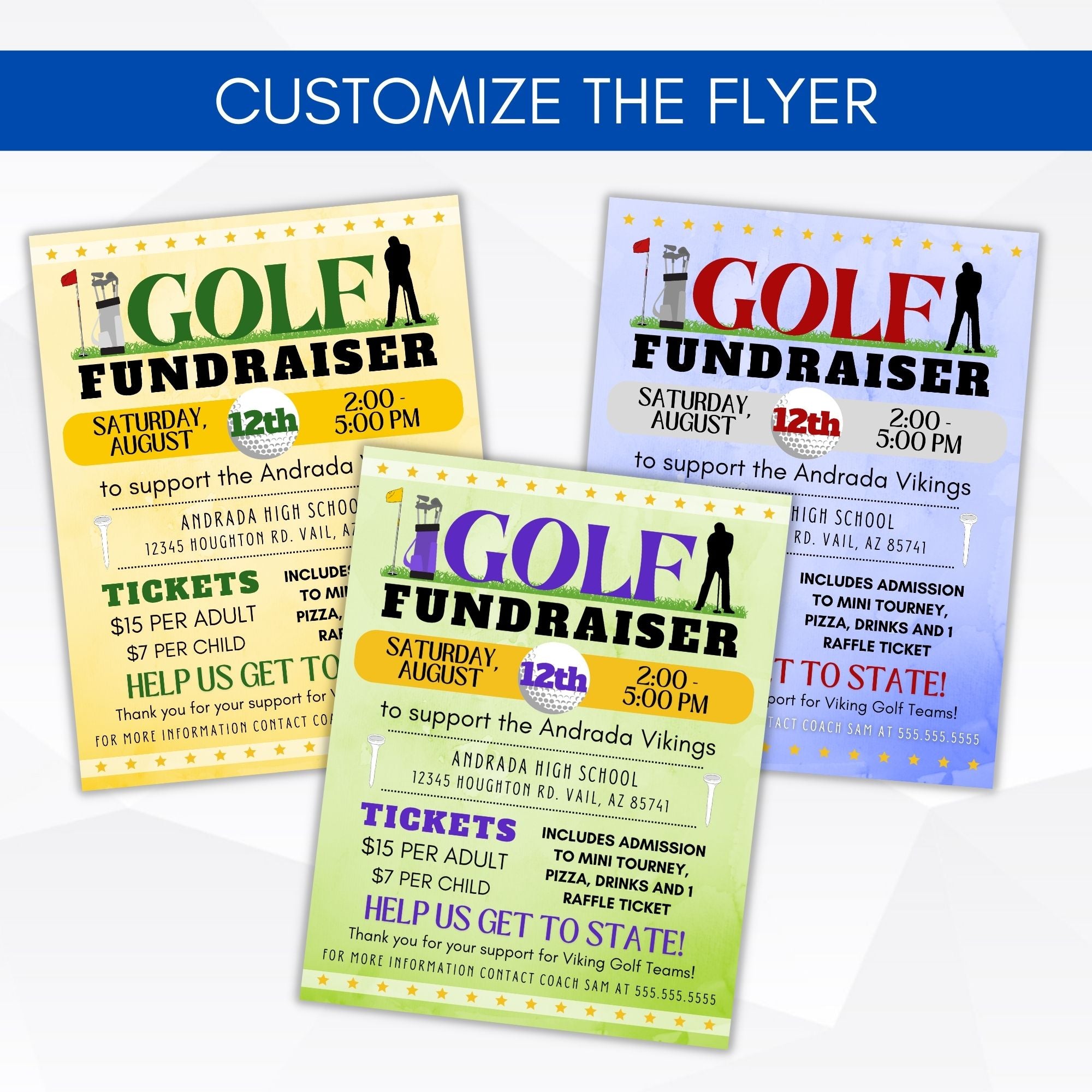 golf tournament flyer