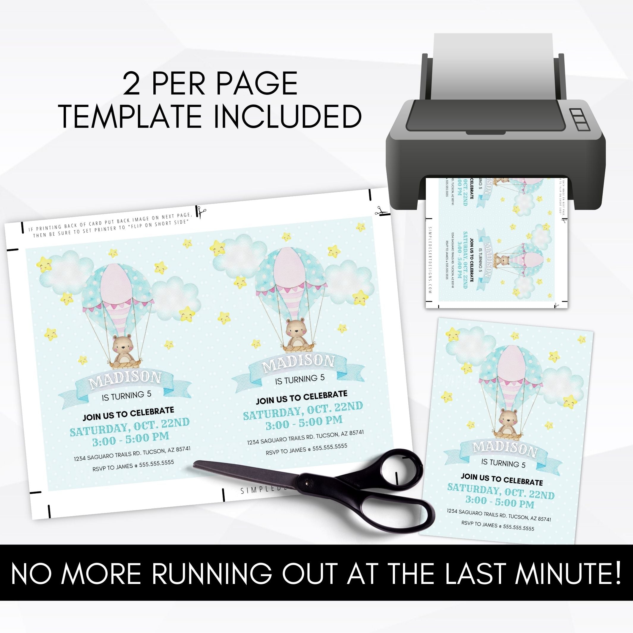 cute birthday party invitation for toddlers